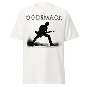Godsmack Lean In Silhouette Rock Band T-Shirt Heavy Metal Music Fan Gift Tee 79